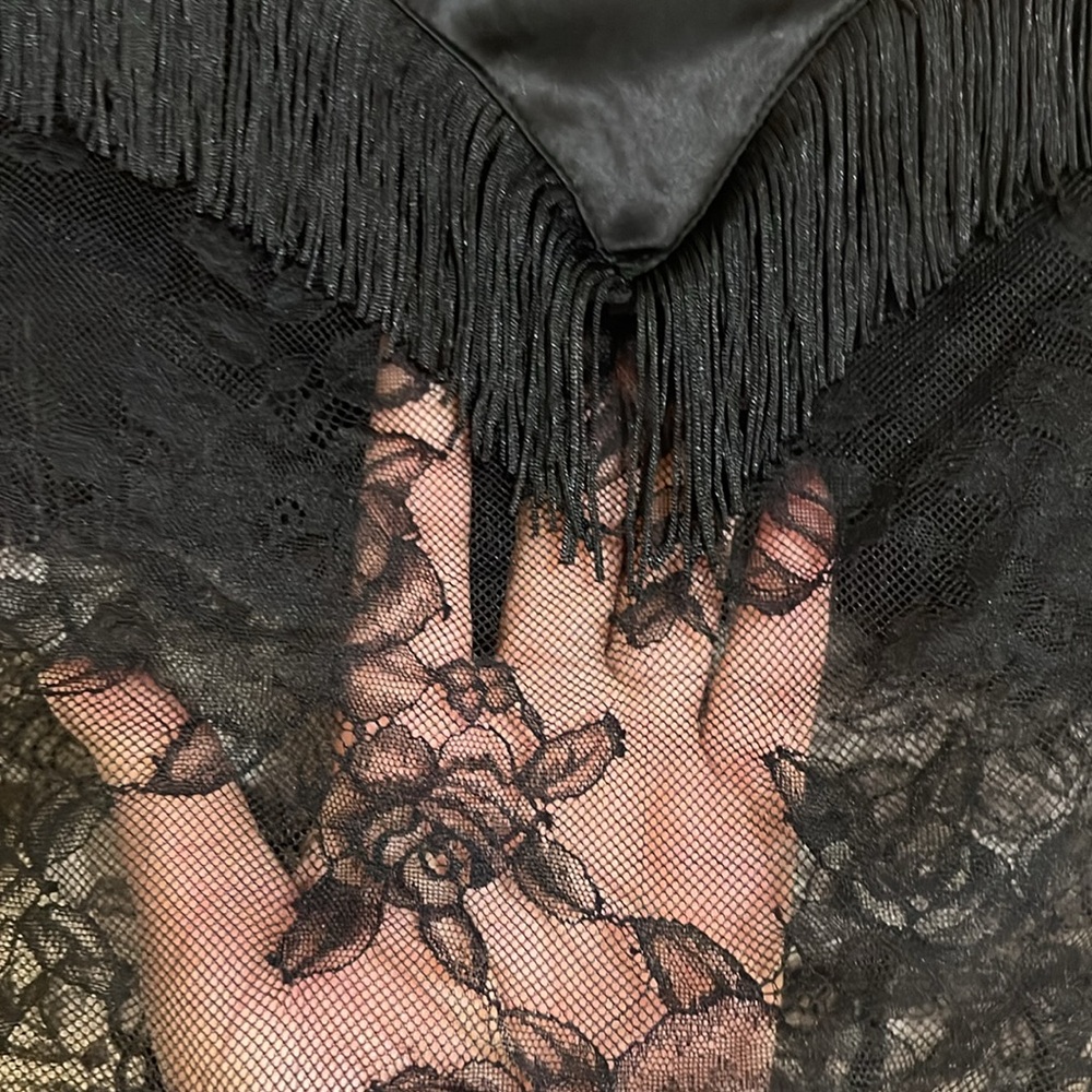 Victoria’s secret Tease Lace Cowgirl costume Set black size L NWOT - Picture 5 of 16